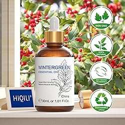HIQILI 1 Fl Oz Wintergreen Essential Oil, 100% Pure