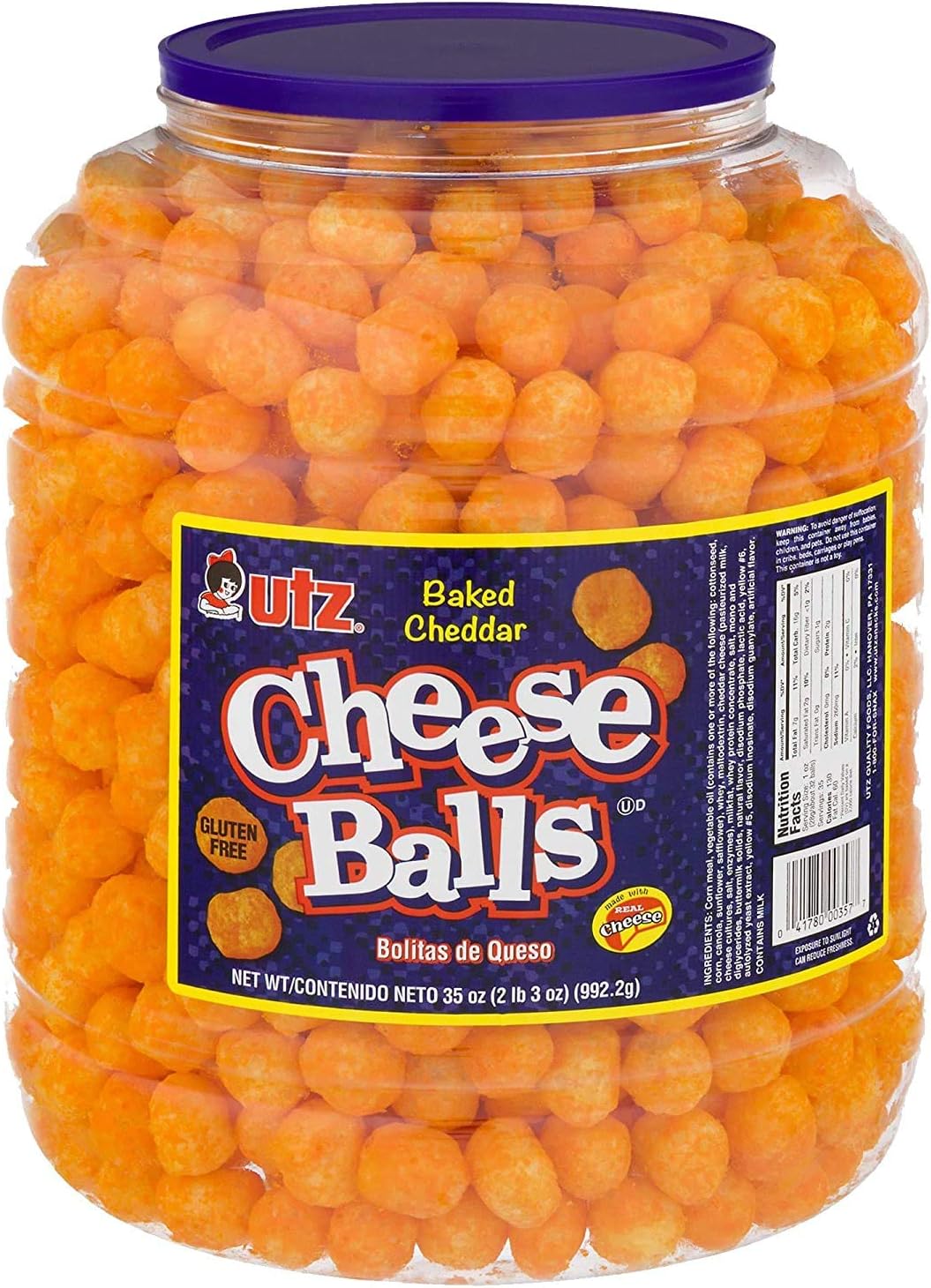 UTZ Baked Cheddar Cheese Balls (35 OZ), 35 Ounces Amazon.ca Grocery