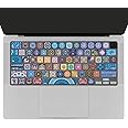 Sanfulin Keyboard Cover for MacBook Pro 14''/16'' (A2442 A2779 A2918 A2992 A2485 A2780 A2991) M1 M2 M3 Pro/Max, MacBook Air 13.6''/15'' (A2941 A3114 A2681 A3113) M2 M3, Bohemian