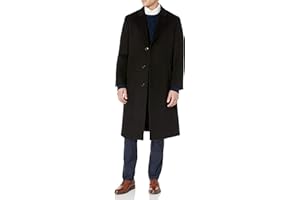 Adam Baker Men's Single Breasted Luxury Wool Full Length Topcoat - Available in Colors