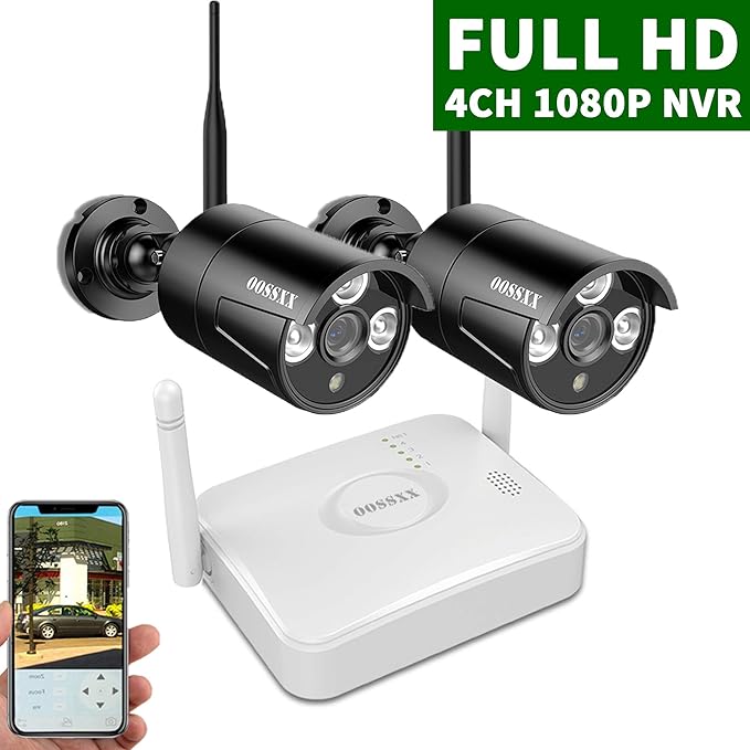 【2020 Update】 OOSSXX 4Channel HD 1080P Wireless Mini