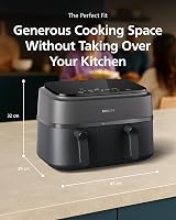 Philips Airfryer 3000 Series Dual Basket 6L 3L Digital Touchscreen view 8