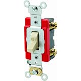 Scatola 10 Interruttori Leviton 1221-2W – 20A 120/277V, Silenzioso, Monopolare, Bianco - 2