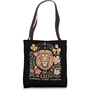 Retro Leo Zodiac Sign Vintage Astrology July August Birthday Tote Bag