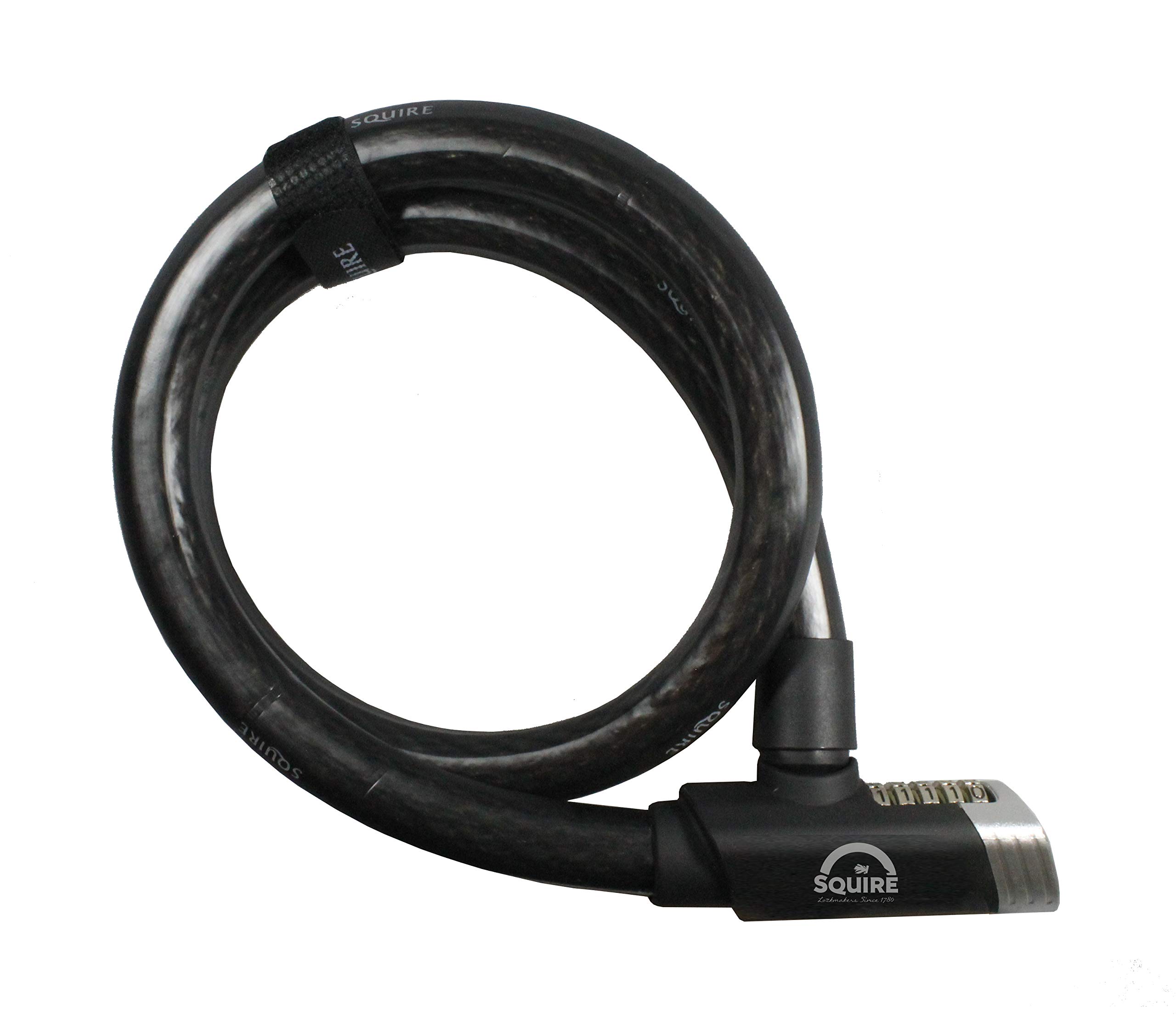 Henry Squire Mako Armoured Combination Cable Lock and Bracket for Bicycle, 1200 mm (Length) x 25 mm (Diameter)