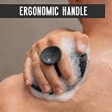 flexii Silicone Body Scrubber Charcoal Premium Exfoliator Gentle Brush view 5
