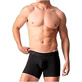 DIANE & GEORDI Mid-Cut Basic Boxer Briefs for Men | 3-Pack Breathable, Supportive & Ultra-Comfortable Cotton Underwear