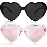 Kursan Black Heart Sunglasses for Women Polarized Lovely Shaped Cute Sun Glasses Shades UV400