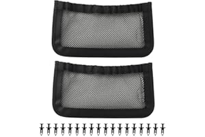 UTV Backrest Rear Storage Net for Can-Am For Defender - Cargo Dash Storage Bag Compatible with OEM 715003019, Black Network C