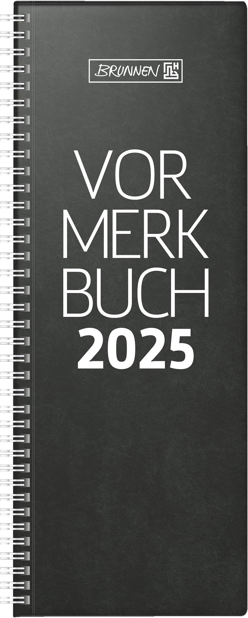 BRUNNEN Registration Book Model 784 2025 | 108 x 297 mm, Black