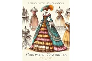 Chromatic Chronicles: A Fashion History: Coloring Book Featuring 100+ Inspiring and Educational Women's Outfits