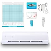 Silhouette America Cameo 5 Alpha (&alpha;) - Smart Cutting Machine for Print &amp; Cut - Quiet Operation with AutoBlade, Studio Software, Cutting Mat- Vinyl, Paper &amp; Fabric Compatible - Classic White