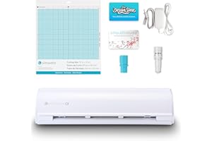 Silhouette America Cameo 5 Alpha (α) - Smart Cutting Machine for Print & Cut - Quiet Operation with AutoBlade, Studio Software, Cutting Mat- Vinyl, Paper & Fabric Compatible - Classic White