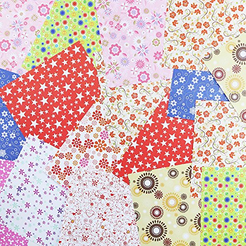 Weoxpr 288 Sheets Folding Origami Paper Washi Folding Paper for Arts and Crafts, 12 Different Patterns(6x6inch) - Thumbnail 2