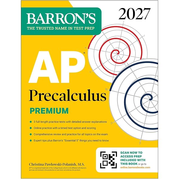 AP Precalculus Premium, 2026: Prep Book with 3 Practice Tests +