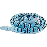 Wild Republic Snakes Eco Blue Rock Rattlesnake, Stuffed Animal, 36 Inches, Plush Toy, Fill is Spun Recycled Water Bottles, Eco Friendly