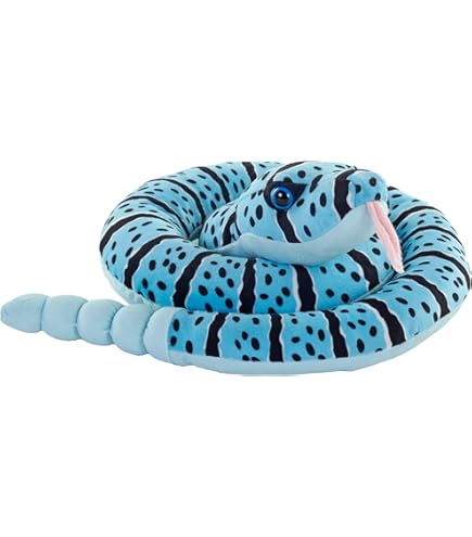 Wild Republic Snakes Eco Rhino Viper Plush Toy - 54 Inch Giant Stuffed Snake, Made From Recycled Materials
