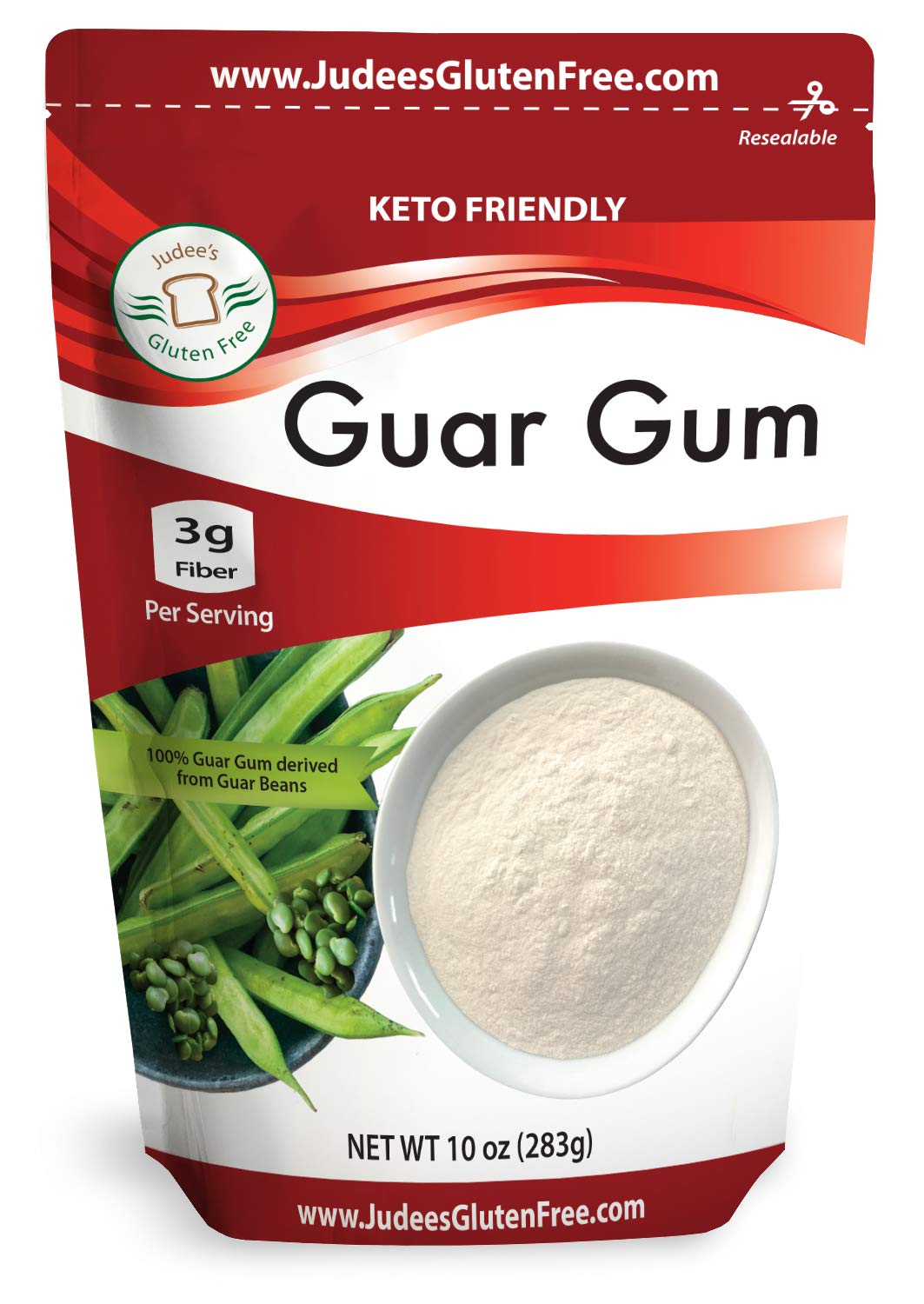 Judee S Guar Gum Powder Gluten Free 10 Oz 24 Oz Also Usa Packaged Filled Great