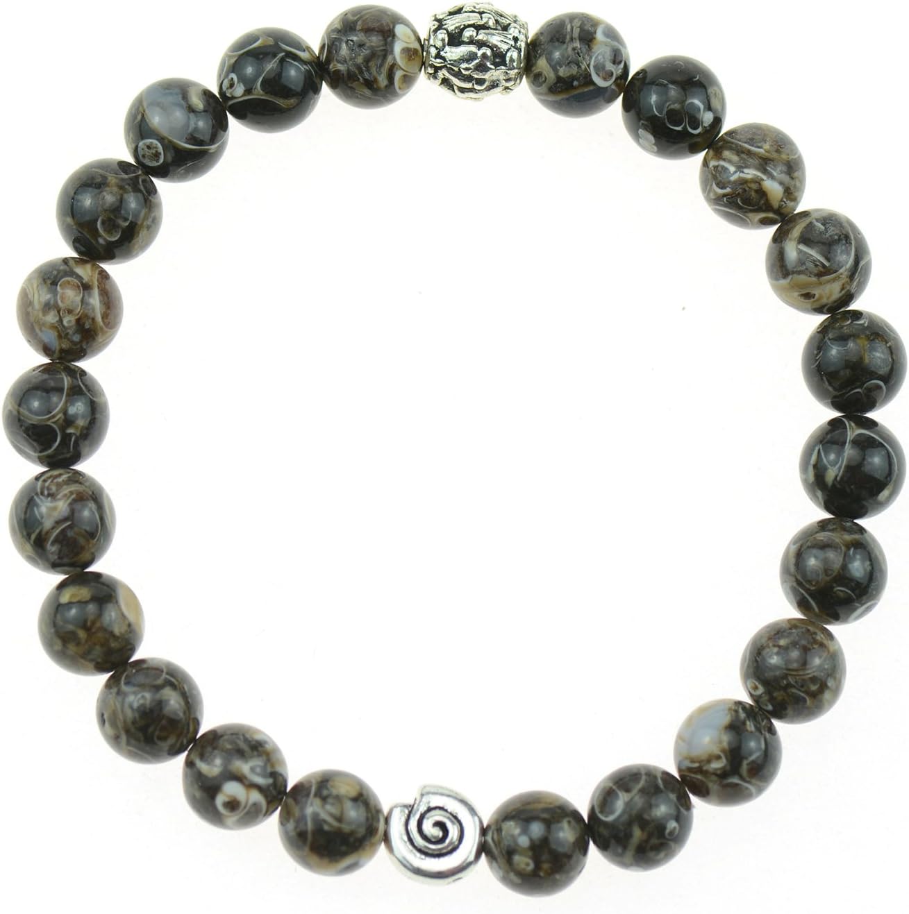 Sunchains Earthstone Collection - Turritella Fossill Agate Bracelet