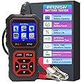 Car Battery Tester Automotive 100-2000 CCA Battery Load Tester,iKiKin BT60 12 and 24V Auto Cranking and Charging System Test Scan Tool Digital Battery Alternator Analyzer for Car Truck Motorcycle