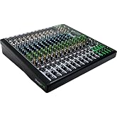 Mackie ProFX16v3 16-Channel Mixer, USB Recording, GigFX Effects | Analog mixer for bands, churches, and small venues, records multitrack over USB while you mix the room