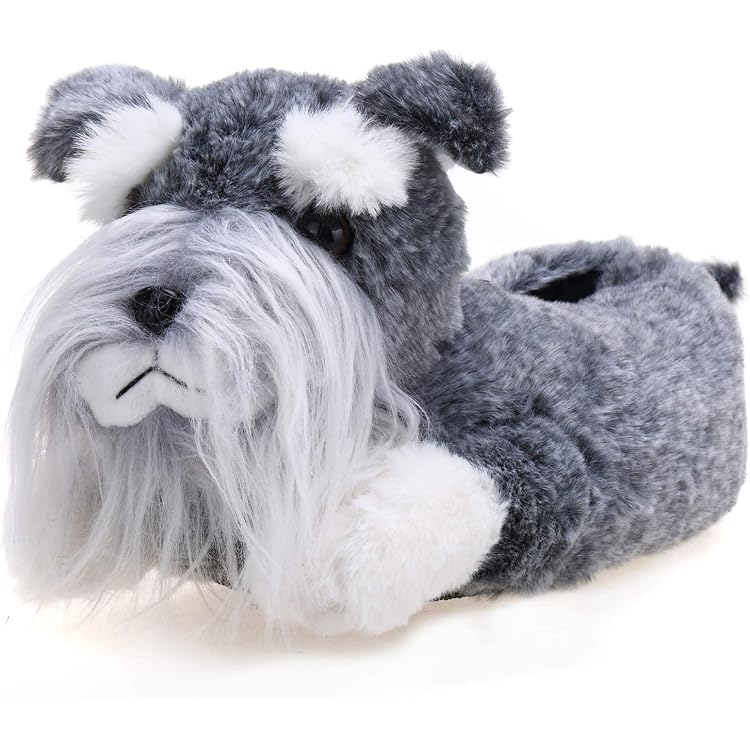 Pantoufles Drôles En Forme De Pattes D'animaux (loup, Monstre) - Peluche, Antidérapantes, Cadeau Halloween Noël