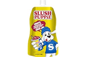 Slush Puppie Cherry Frozen Fruit Juice 6 fl oz Pouches - Just Freeze & Squeeze for Instant Icee Maker, Great for Birthday Parties, Lunchbox, No Slushy Machine Needed, 12 pack