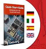AZDelivery ESP8266 ESP-01S WiFi Transceiver Module 1MB Flash 80MHz Arduino Pi view 6