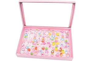 SOTOGO 100 Pieces Little Girl Rings Jewelry Rings Girl Pretend Play Ring and Dress up Ring, Little Girls Gift