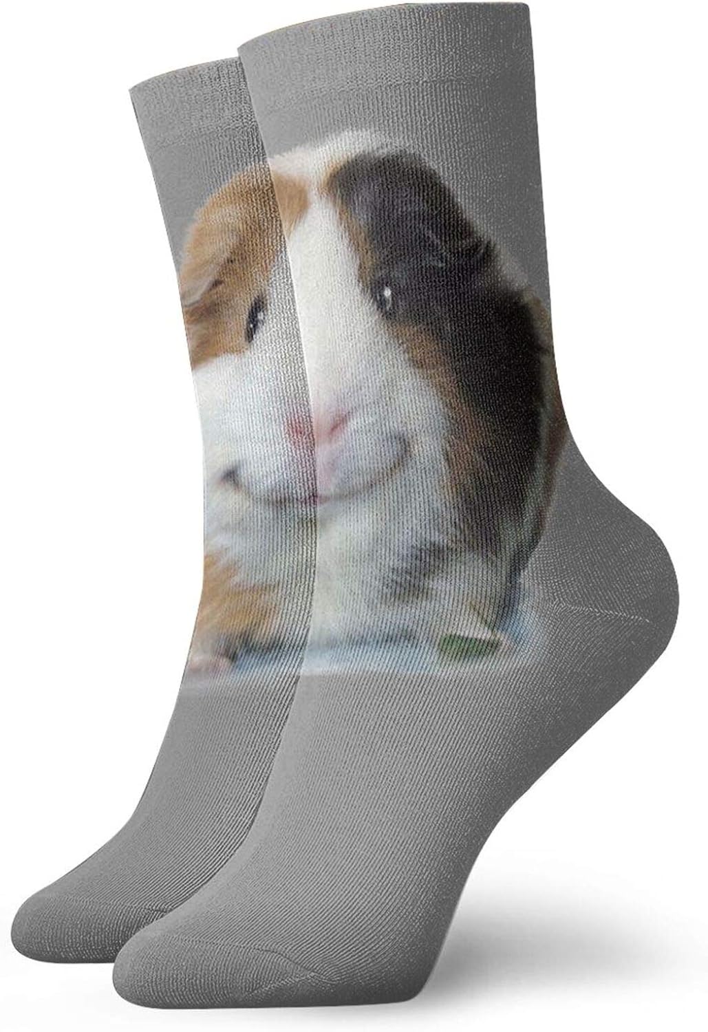 Smiling Face Guinea Pig Crew Socks Men & Women Funny