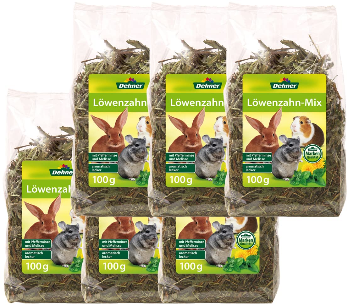 Dehner Rodent Snack Dandelion Mix 6 x 100 g (600 g)