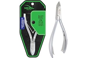 NGHIA Cuticle Nipper - D-07 JAW 14 | Stainless Steel | Durable and Sharp | Ergonomic Design | Grey Plated | Ideal for Salons and Home Use