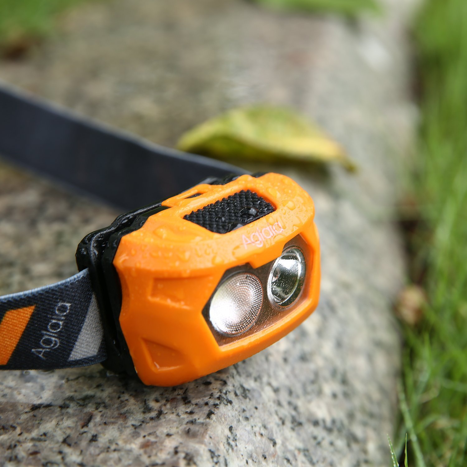 Headlamp LED 3 Modes Headlight Flashlight Waterproof with SOS Modes for Camping, Running, Reading and Hiking, 3 AAA Batteries Included
