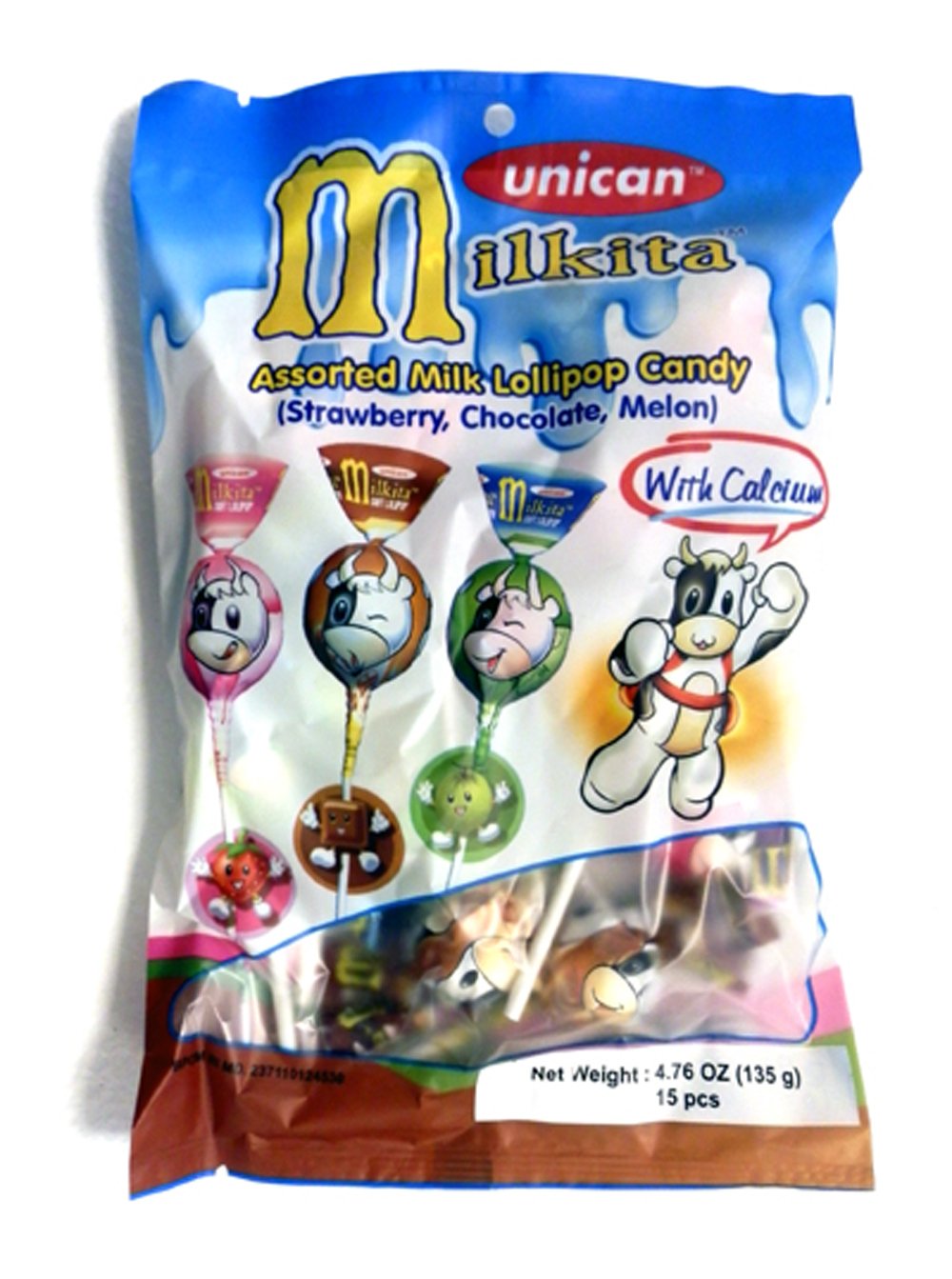 Amazon.com : Unican Snack Candy Milkita, Assortment, 4.76-Ounces (Pack