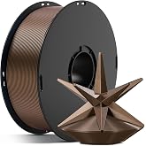 ANYCUBIC Silk Filament, Metal-Like PLA, 1KG Spool, Metal Copper | Shiny Clog-Free 3D Printer Filament Metallic PLA 1.75mm, Reusable Spool, Print with Most FDM 3D Printers