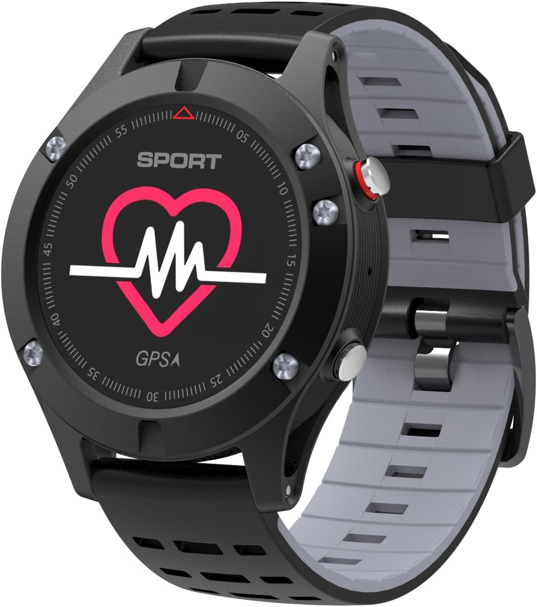 Diggro DB-05 GPS Sport Fitness Tracker Outdoor Smart Pedometer Watch Colored Display Heart Rate Monitor Altimeter Thermometer Barometric Pressure Multi-sport Mode for Android iOS