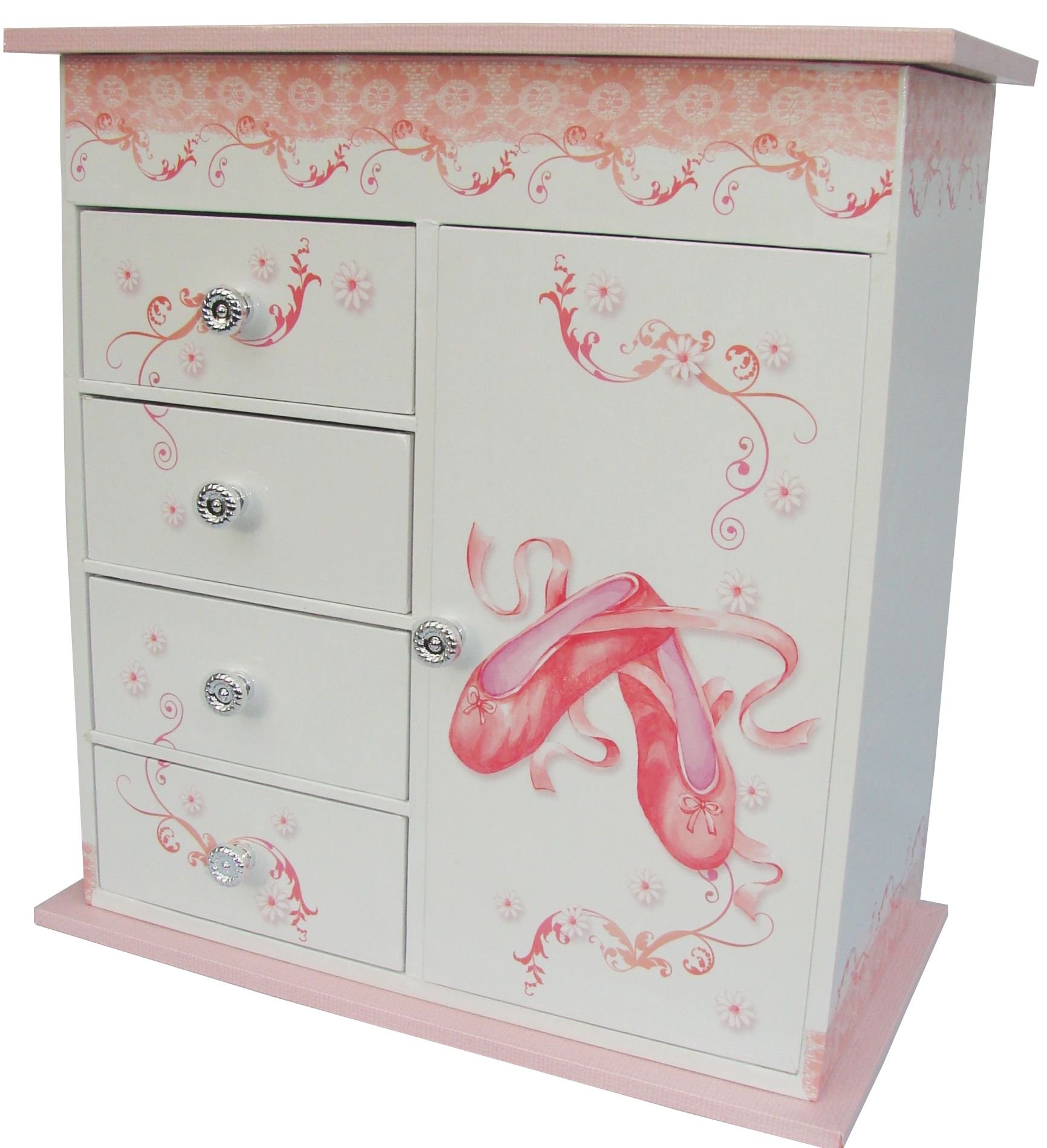 Children's Twirling Ballerina Musical Jewellery Box by Mele & Co