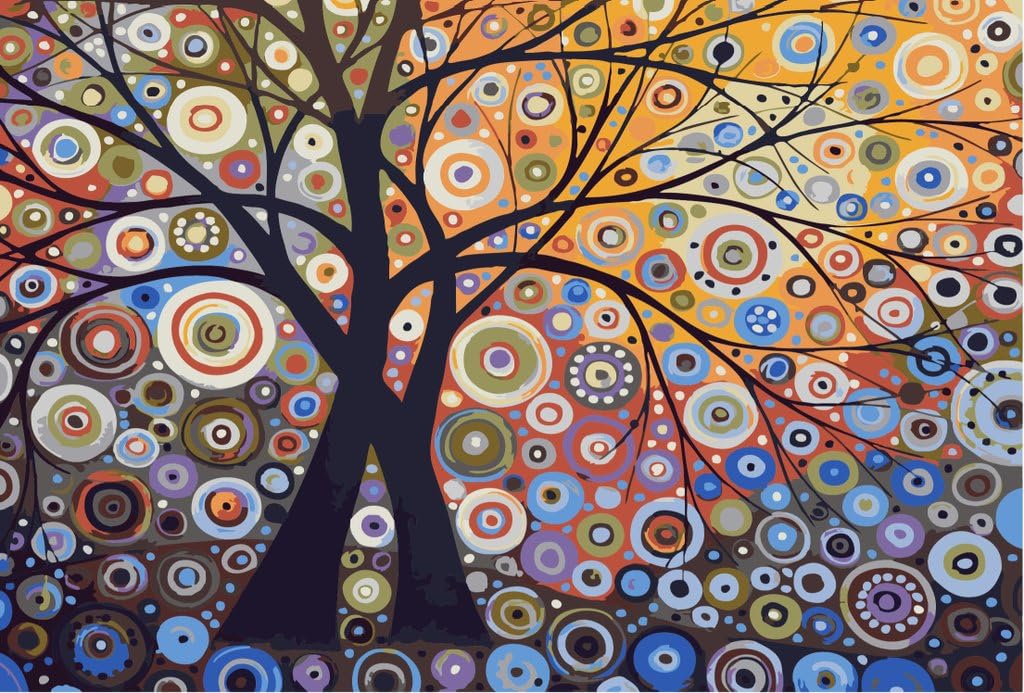 YEESAM ART Stationery Glare Tree Pachira, Tree of Life