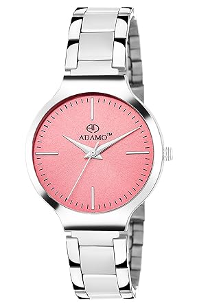 IIK Collection Blue Dial Stainless Steel Chain Day and Date Display Analoge Watch for Women's and Girl's(IIK-2018W-DND)