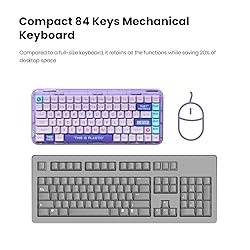 MelGeek Mojo84 Vaporwave Transparent Mechanical