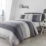 Fusion Duvet Cover and Pillow Case Grey Single 52% Polyester 48% Cotton view 3
