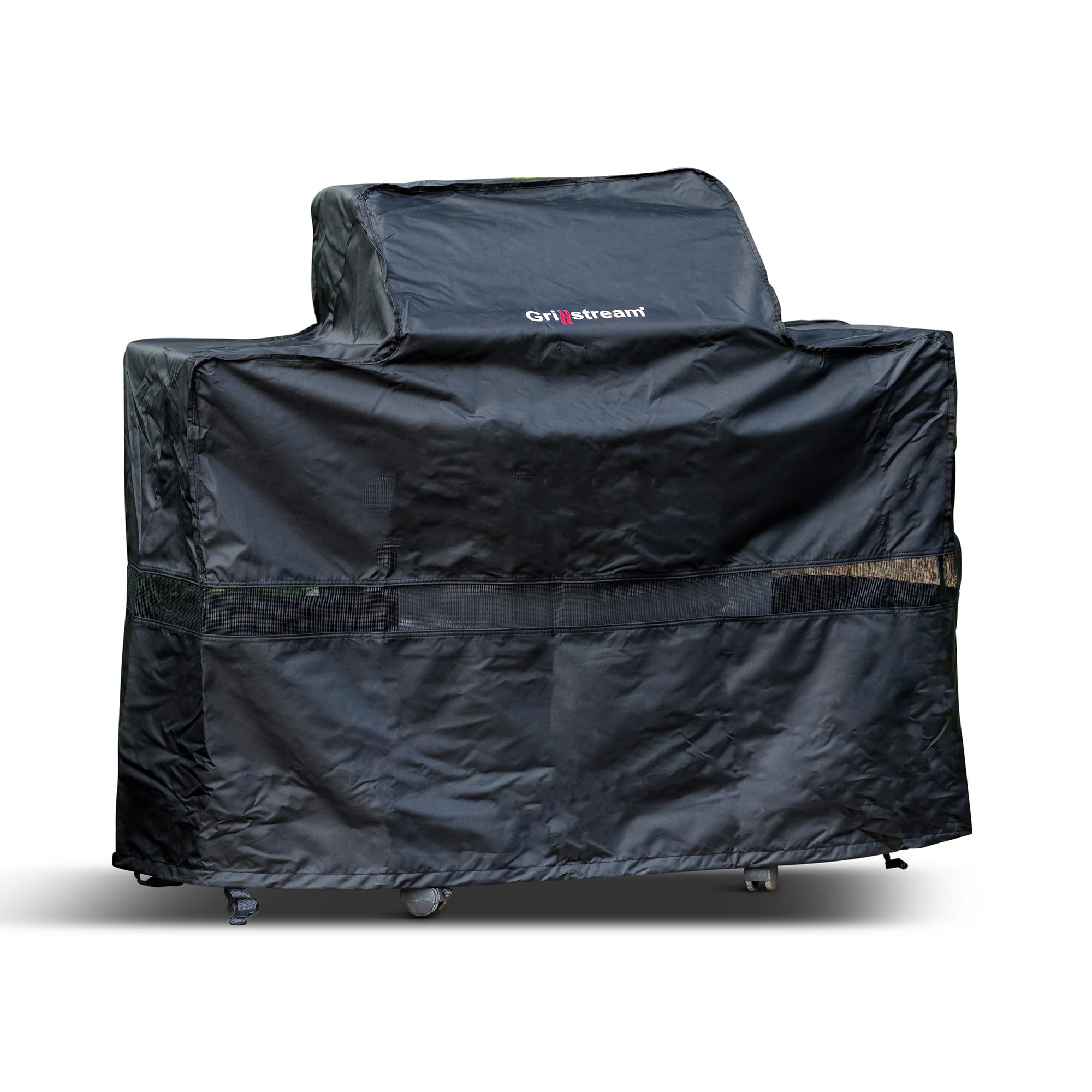 Grillstream Deluxe 2-Burner Classic Barbecue Cover, UV & Water Resistant, Breathable & Durable Material with Secure Buckles - Black (115 x 56 x 119 cm)