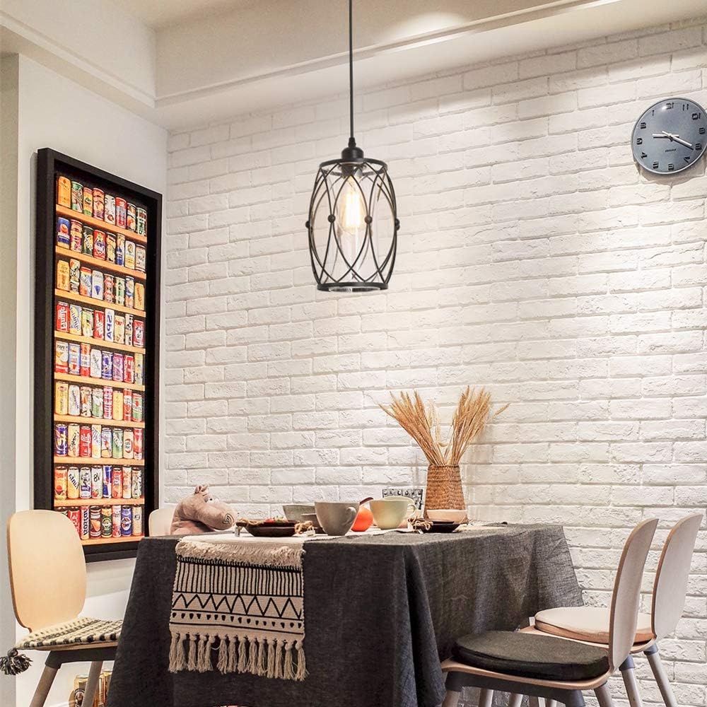 Pendant Lighting Fixture Modern Farmhouse Glass Chandelier Hanging Light - - 