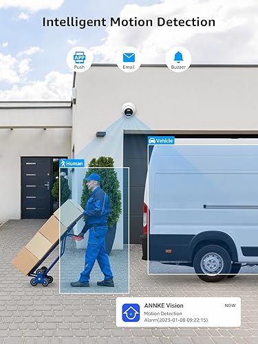 ANNKE 4K PoE Security Camera System with Audio Recording,