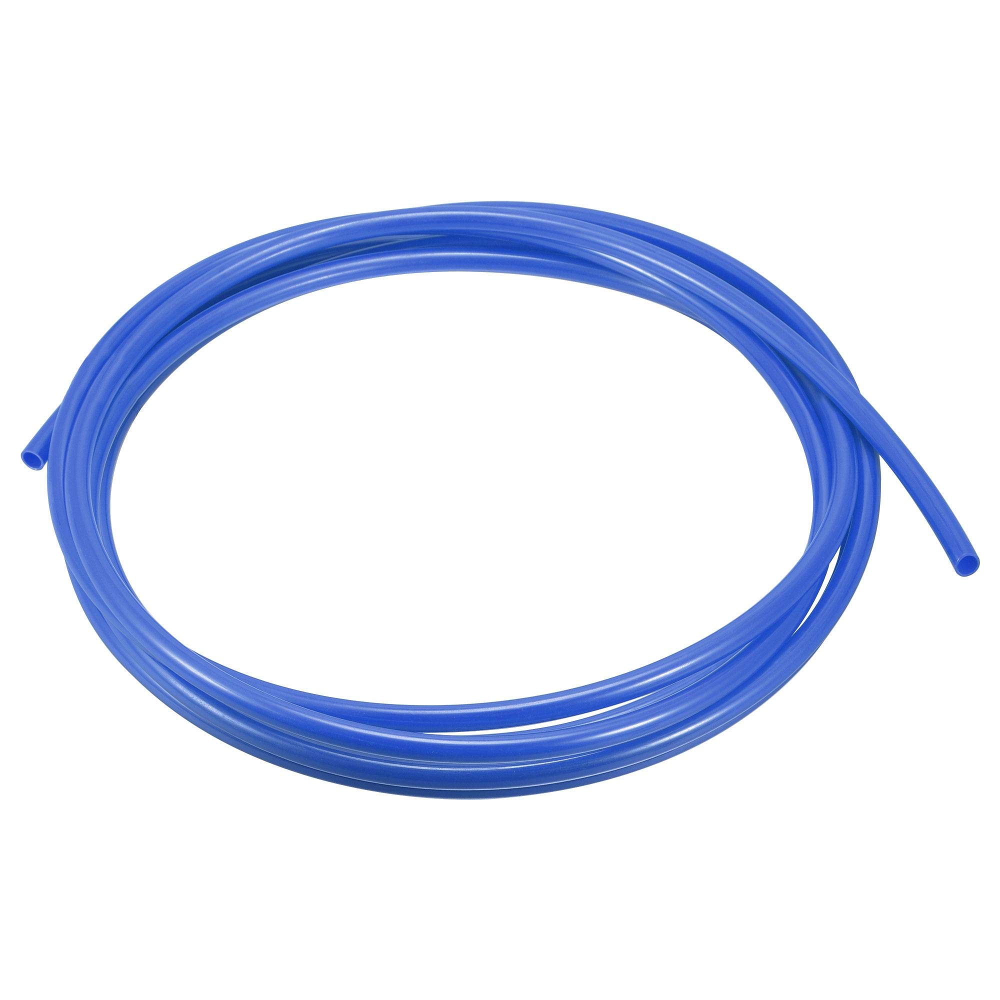sourcing map Pneumatic Tubing Air Brake Hose Air Line Nylon Tube Pipe 8mmID x 10mmOD x 5m Blue