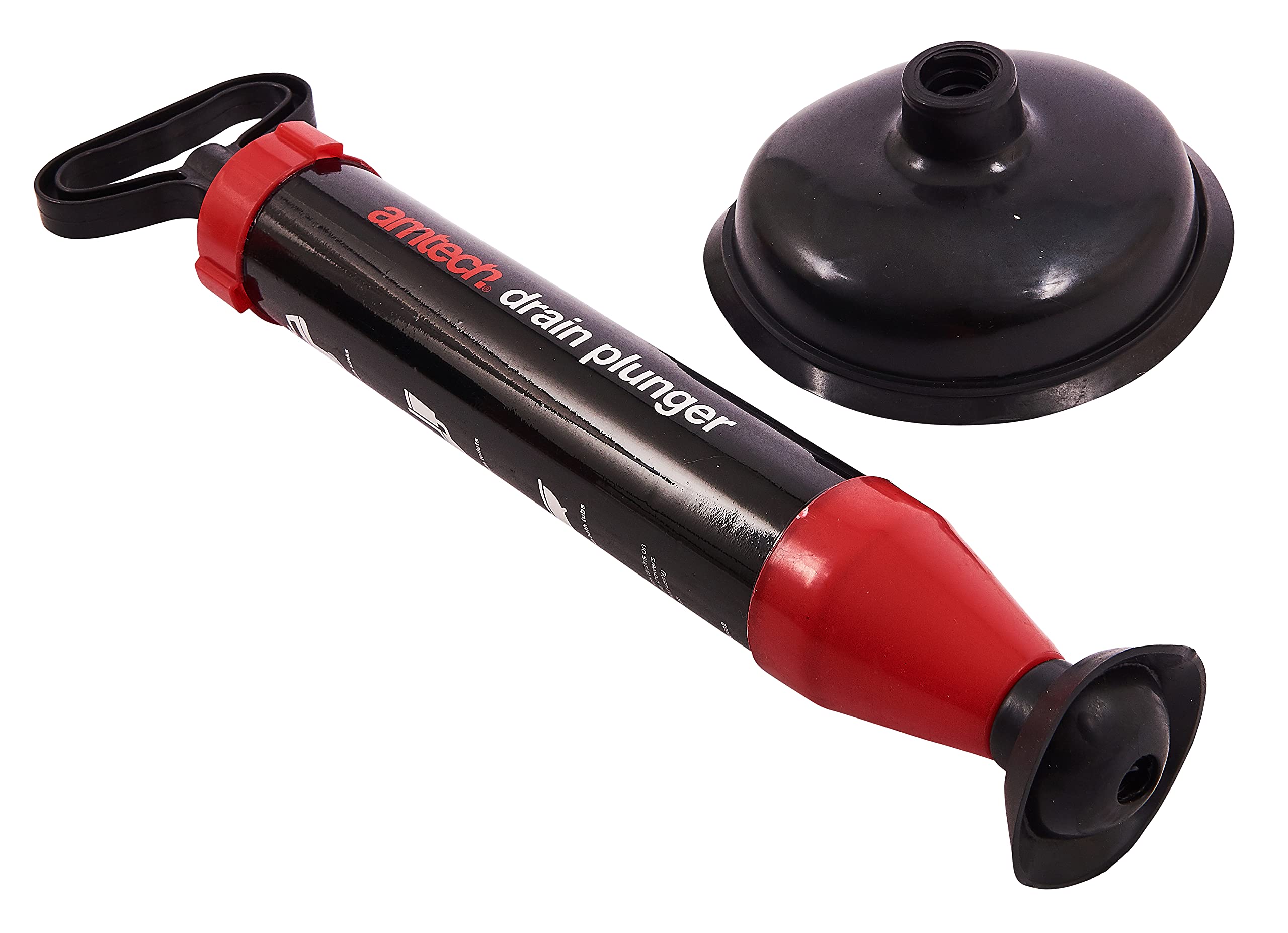 Amtech Drain Plunger Red / Black