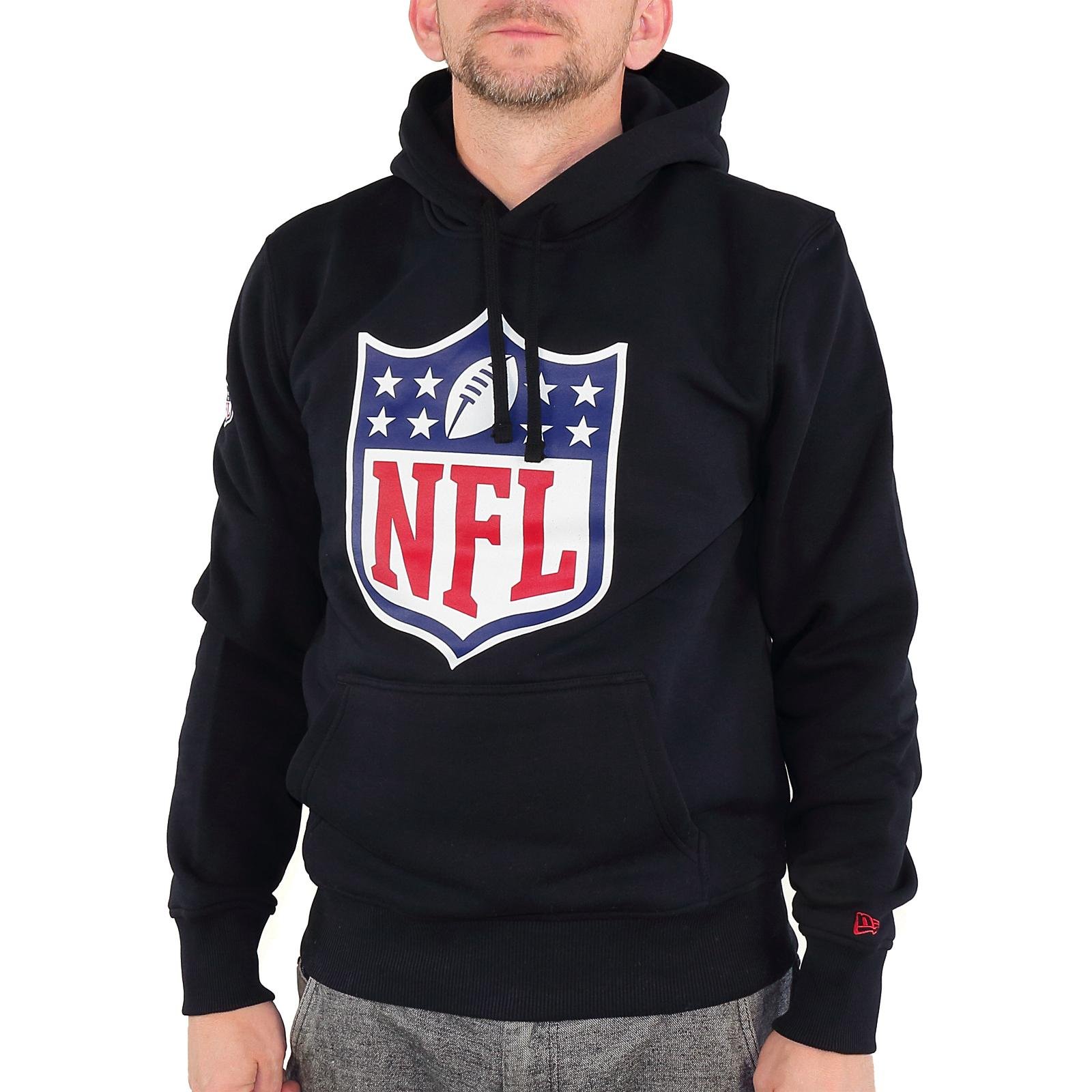 New Era Mens Ne92160fa14 Team Logo Po Hoodie, Black, XXL EU