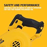 DEWALT 18V XR Compact Blower DCV100-XJ Tool Only Yellow/Black view 8
