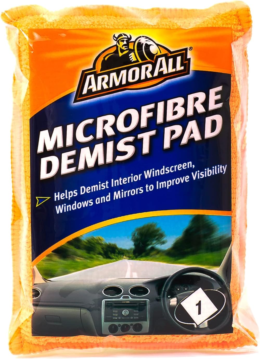 Armor All Microfibre Demist Pad Orange 1 Pack