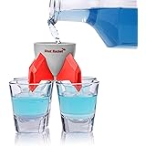 IN-COG-NEATO Shot Rocket Dispenser (4 Shot Glass Dispenser)
